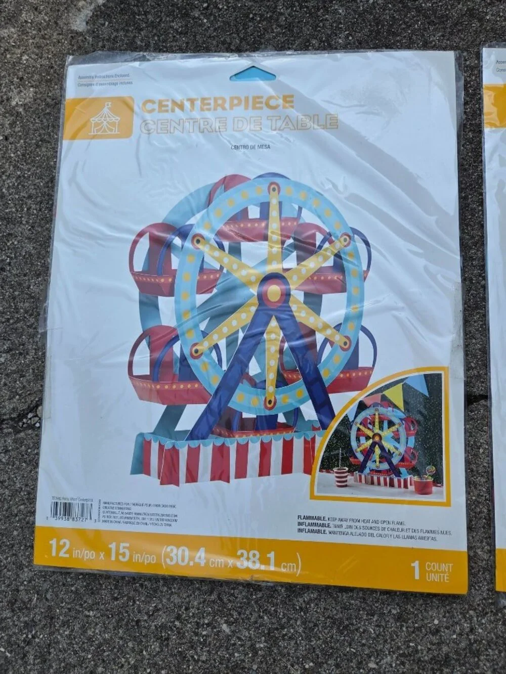 2 Pack 3D Ferris Wheel Table Centerpiece 12